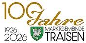 Logo 100 Jahre Marktgemeinde Traisen